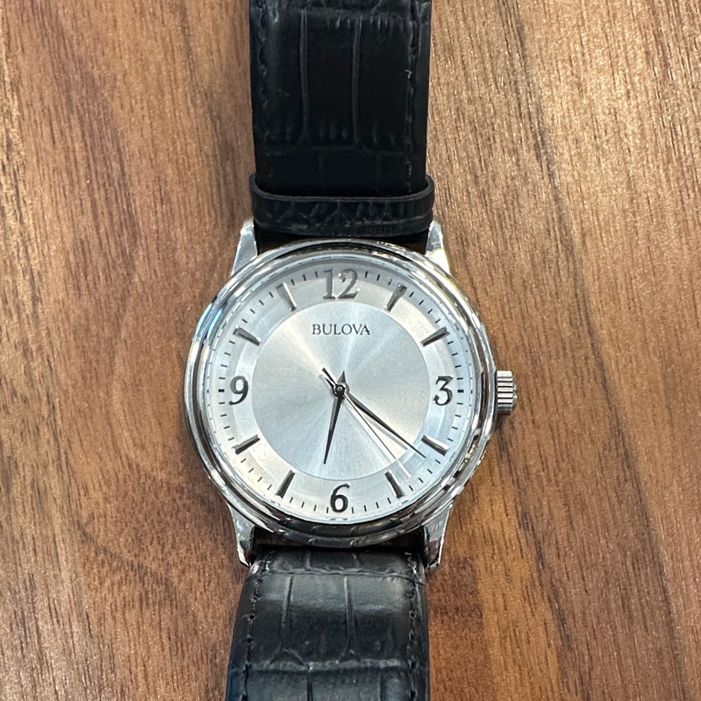 Bulova 96A28 Silver Men's Watch